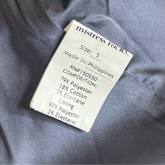 Mistress Rocks Gray Vest - Picture 5 of 6